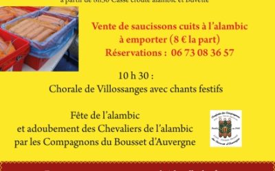 Fête de l’alambic – 7 décembre (Montel de Gelat)