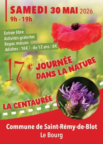 La Centaurée – St Rémy de Blot : 30 mai 2026